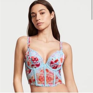 Victoria Secret Corset Bustier happy poppy